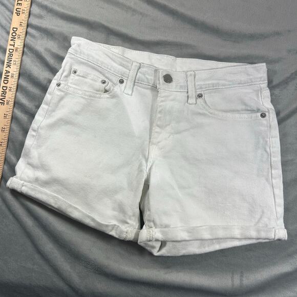 Levi's Pants - Levi's Women's White Denim Jean shorts size 27